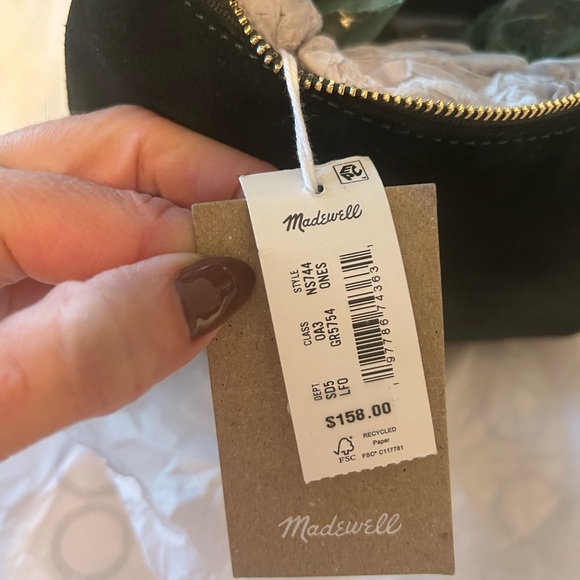 Madewell Suede Micro Buckle Hobo Bag -Luxury Forest color (NWT) - Picture 11 of 11